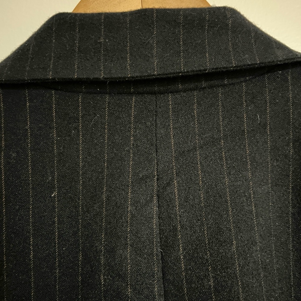 NWOT Free People Reggie Blazer Pinstripe Midnight Combo Navy Blue - Picture 15 of 16